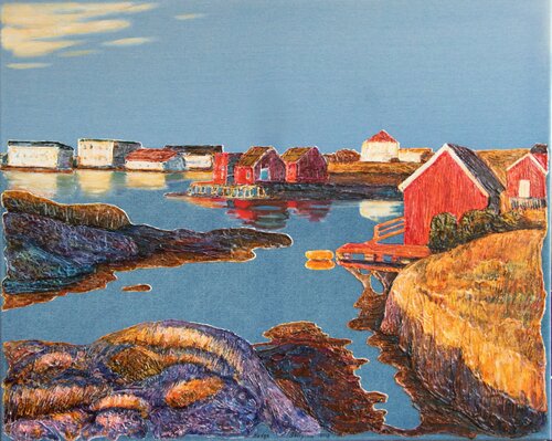 Denim series .Sun in the fishing village Nadezda Stupina