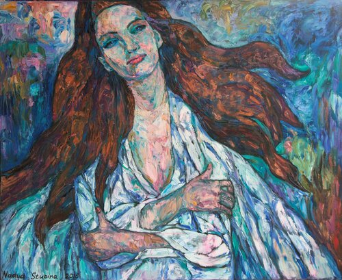 The mood of the night di Nadezda Stupina, Pittura in vendita su Singulart