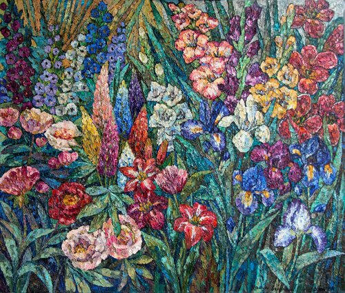 Flower composition di Nadezda Stupina, Pittura in vendita su Singulart