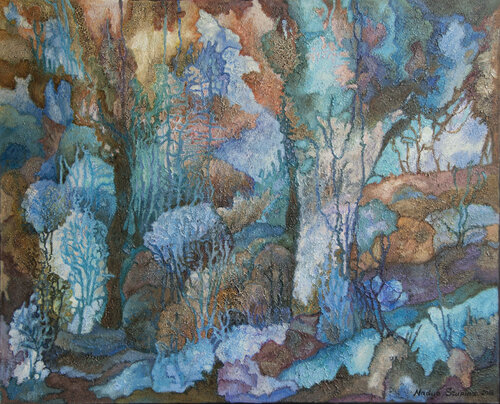Fairytale forest by Nadezda Stupina, Painting for Sale on Singulart