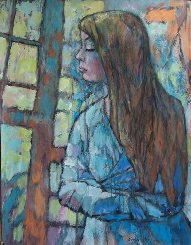 Girl de Nadezda Stupina, Obra en papel a la venta en Singulart