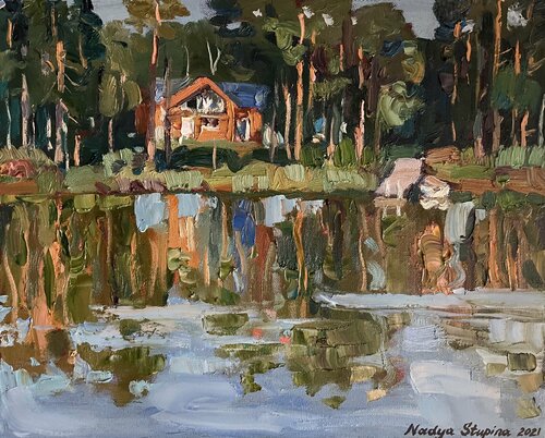 In the evening sun di Nadezda Stupina, Pittura in vendita su Singulart