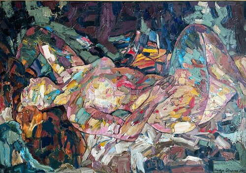 Nude.Julia by Nadezda Stupina, 회화 for Sale on Singulart