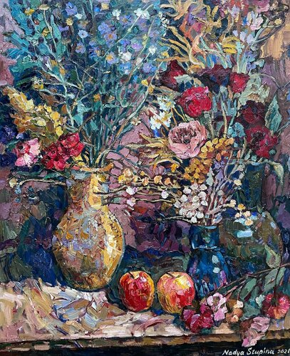 Autumn still life von Nadezda Stupina, Malerei kaufen auf Singulart