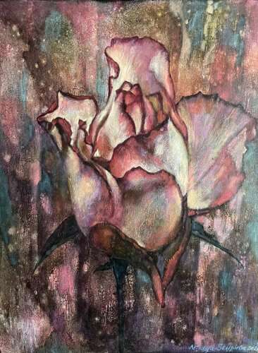 Portrait of a mysterious rose van Nadezda Stupina, Schilderij te koop op Singulart