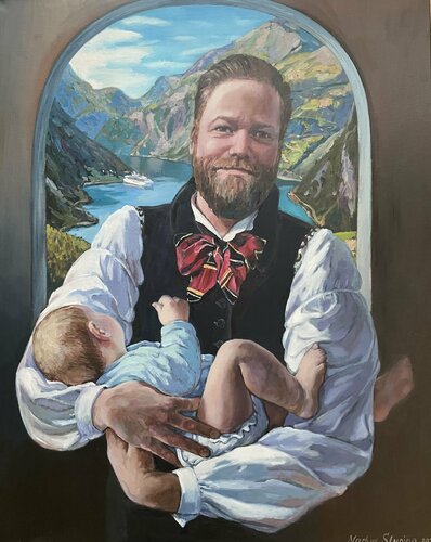 The Norwegian Madonna van Nadezda Stupina, Schilderij te koop op Singulart