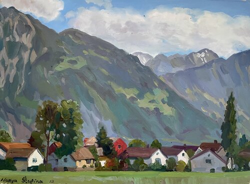Sunny day at the foot of the Alps Nadezda Stupina