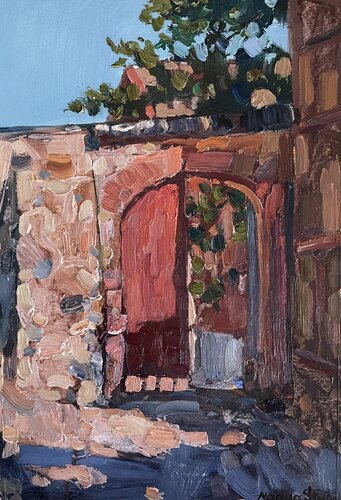 The gate to the fortress by Nadezda Stupina, 종이 for Sale on Singulart