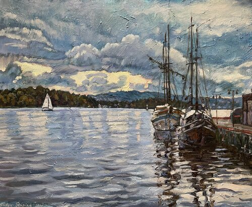 Autumn clouds over Aker brygge Nadezda Stupina