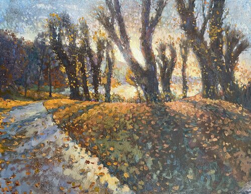 Autumn light di Nadezda Stupina, Pittura in vendita su Singulart