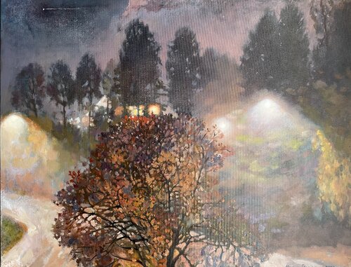 Night outside the window Nadezda Stupina