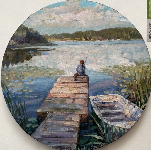 Summer stories. Evening fishing. Nadezda Stupina