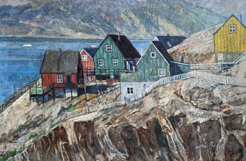 Far from the big land de Nadezda Stupina, Pintura a la venta en Singulart