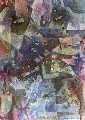 Nonfigurative 2 par Nadezda Stupina, Œuvre sur papier en vente sur Singulart