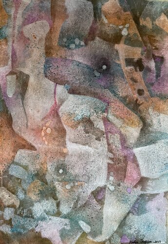 Nonfigurative  1 by Nadezda Stupina, Work on Paper for Sale on Singulart