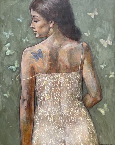 Butterfly van Nadezda Stupina, Schilderij te koop op Singulart
