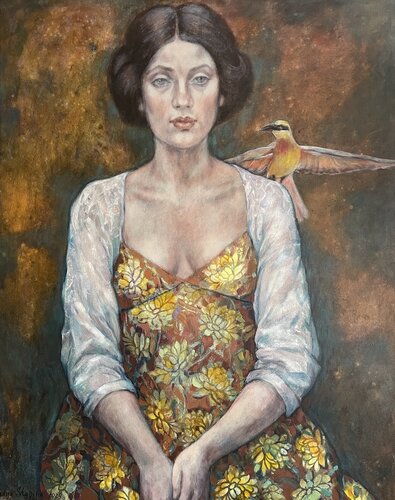 Yellow Melancholy of expectation von Nadezda Stupina, Malerei kaufen auf Singulart