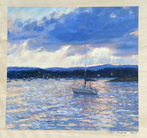 Blue cloud von Nadezda Stupina, Malerei kaufen auf Singulart