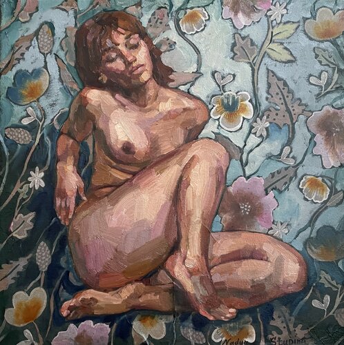 Nude Flora by Nadezda Stupina, Painting for Sale on Singulart