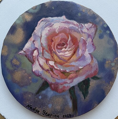 Portrait of tea rose par Nadezda Stupina, Peinture en vente sur Singulart