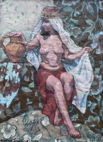 Model in a east style di Nadezda Stupina, Pittura in vendita su Singulart