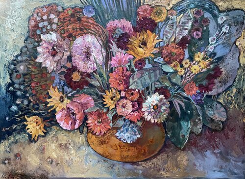 Bizarre bouquet van Nadezda Stupina, Schilderij te koop op Singulart