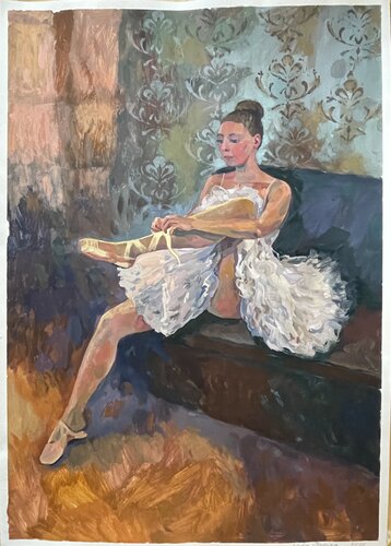 Charlotte as ballerina 4 by Nadezda Stupina, Painting for Sale on Singulart