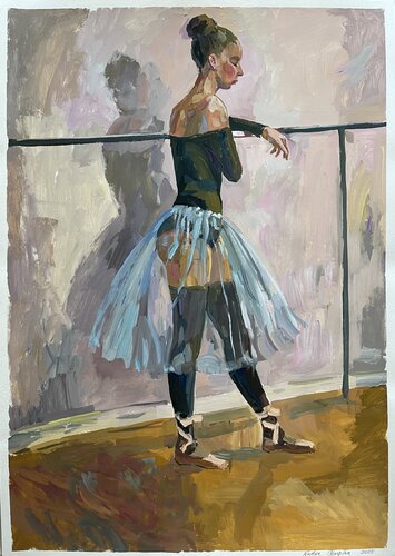 Charlotte as ballerina 5 von Nadezda Stupina, Malerei kaufen auf Singulart