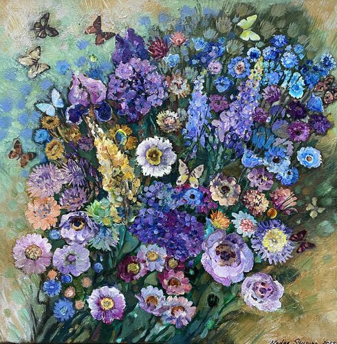 Summer holiday di Nadezda Stupina, Pittura in vendita su Singulart