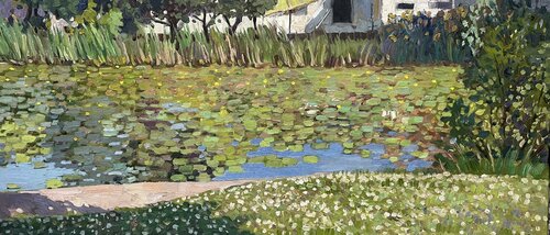 Overgrown pond by Nadezda Stupina, 회화 for Sale on Singulart