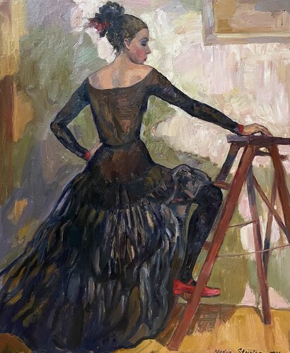Charlotte in the image of Carmen von Nadezda Stupina, Malerei kaufen auf Singulart