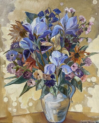 Sunny bouquet par Nadezda Stupina, Peinture en vente sur Singulart