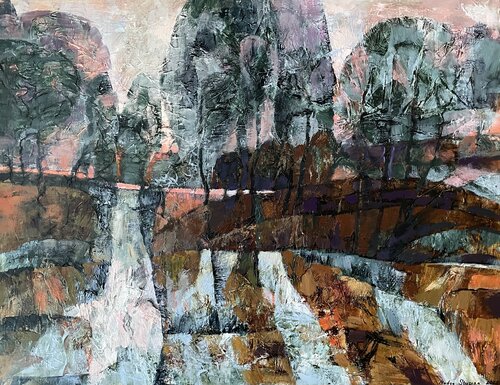 Winter improvisation di Nadezda Stupina, Pittura in vendita su Singulart
