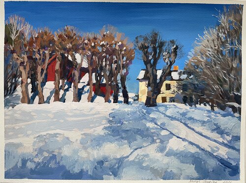 Joyful February by Nadezda Stupina, Painting for Sale on Singulart