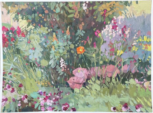 Garden corner van Nadezda Stupina, Schilderij te koop op Singulart