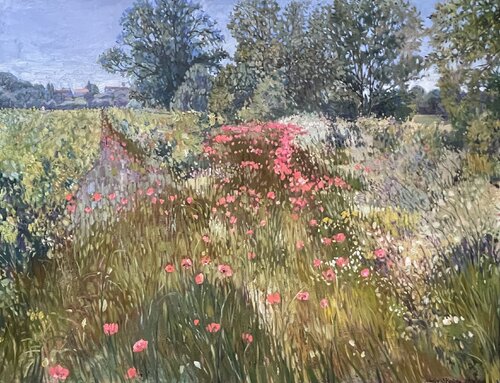 At the Vineyard’s Edge. von Nadezda Stupina, Malerei kaufen auf Singulart