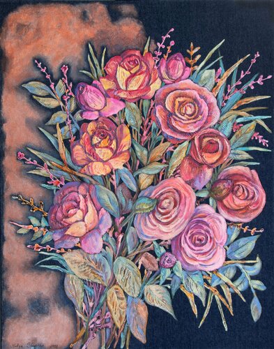 Roses van Nadezda Stupina, Schilderij te koop op Singulart