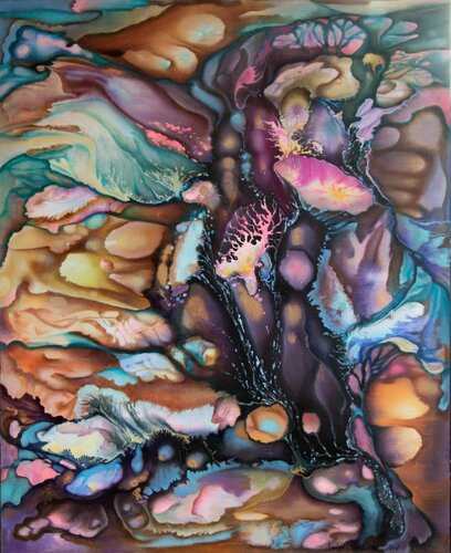 Alien  landscape de Nadezda Stupina, Pintura a la venta en Singulart