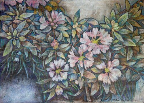 Victoria`s garden von Nadezda Stupina, Werk auf Papier kaufen auf Singulart