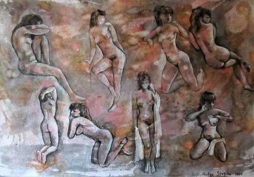 Nude.Sketches 3 di Nadezda Stupina, Disegno in vendita su Singulart