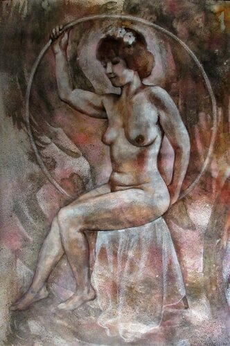 Nude.Vintage 1 di Nadezda Stupina, Opera su carta in vendita su Singulart