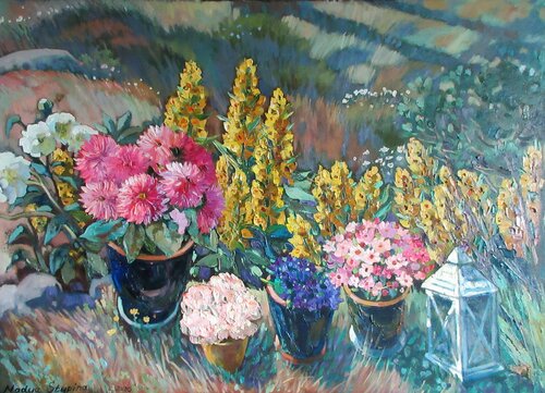 Small garden by Nadezda Stupina, Painting for Sale on Singulart