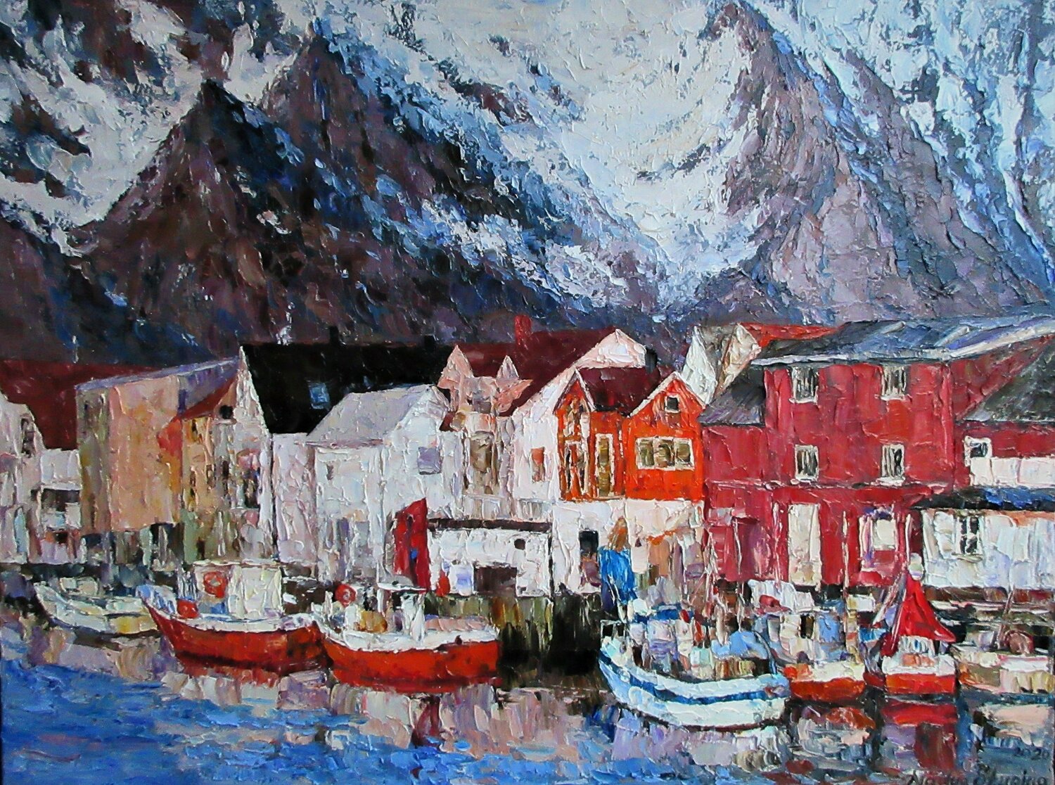 North.Multicolored village Nadezda Stupina