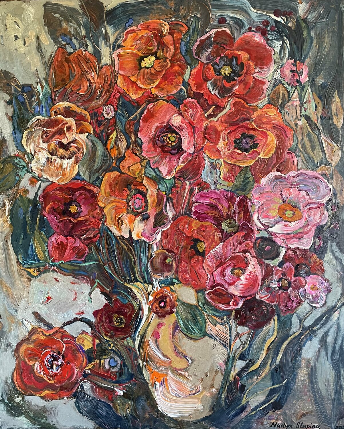 Bouquet of love Nadezda Stupina Dipinto originale in vendita