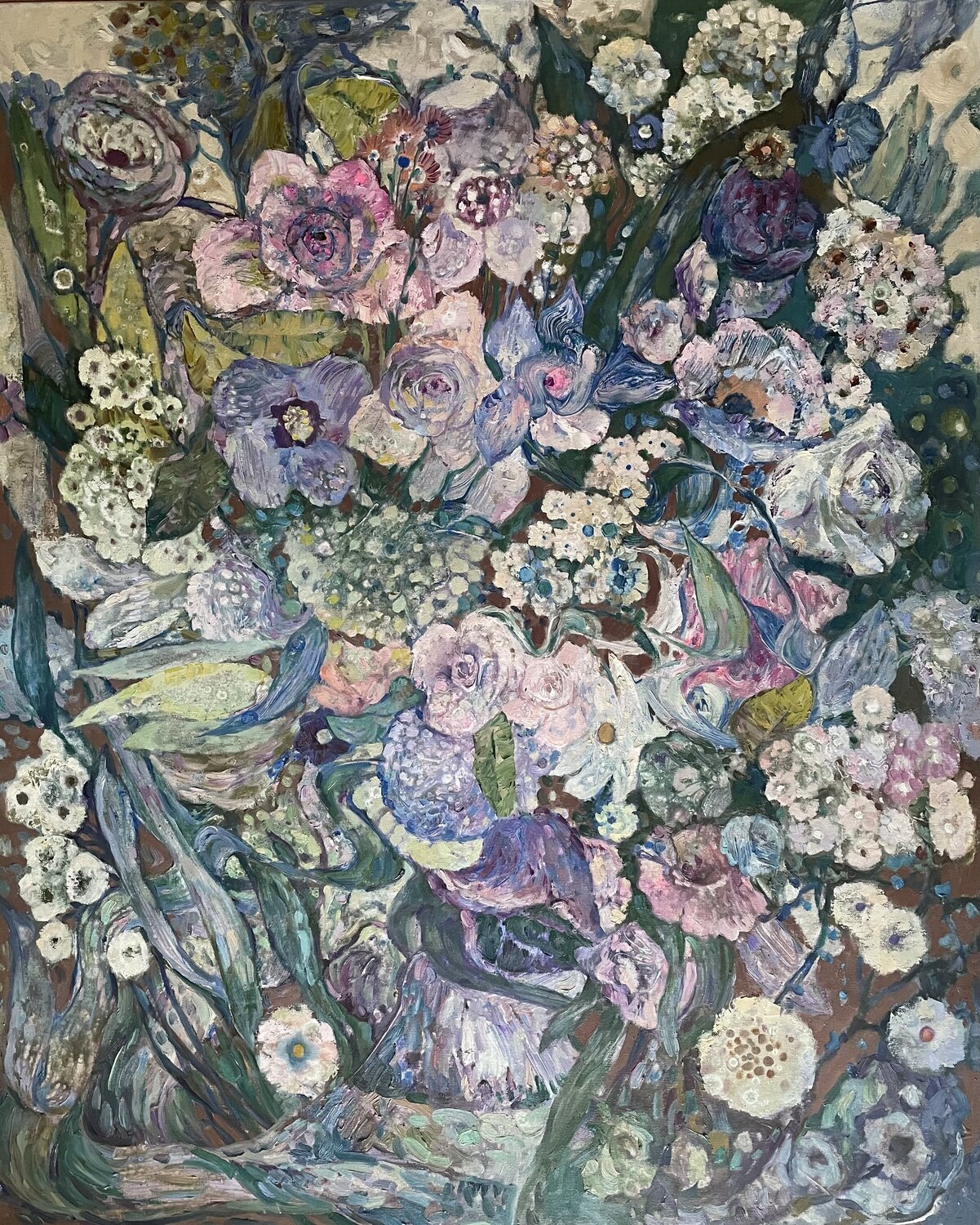 Flowers of Eden 2 Nadezda Stupina Originalgemälde zu verkaufen