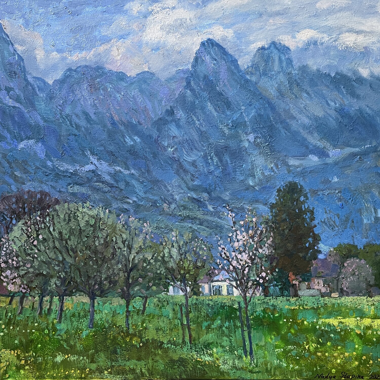 Spring evening in the Alps Nadezda Stupina