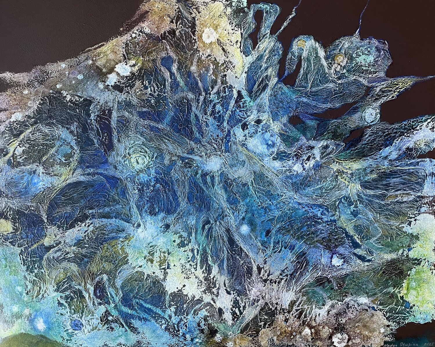 Movement of the universe Nadezda Stupina Originalgemälde zu verkaufen