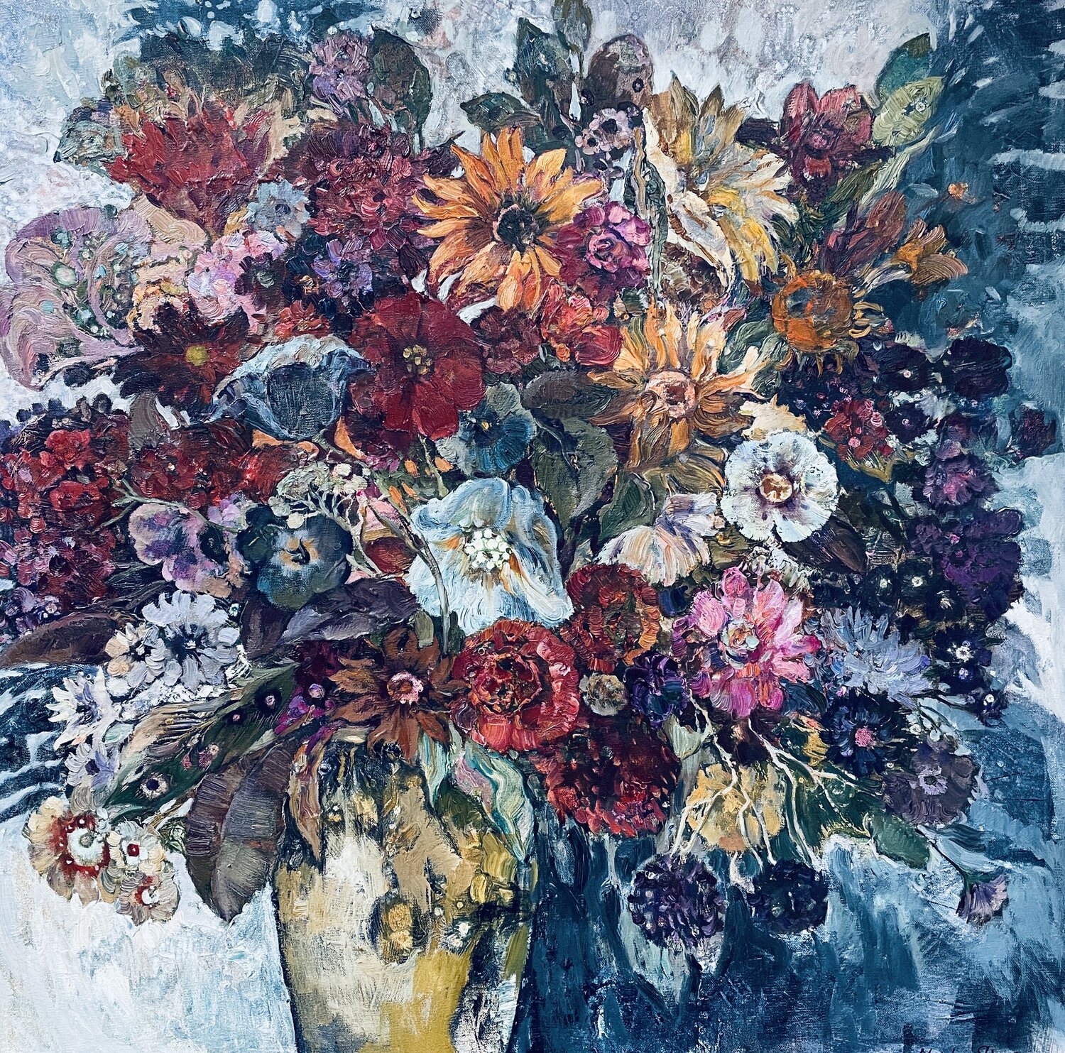 Flowers of love Nadezda Stupina Originalgemälde zu verkaufen