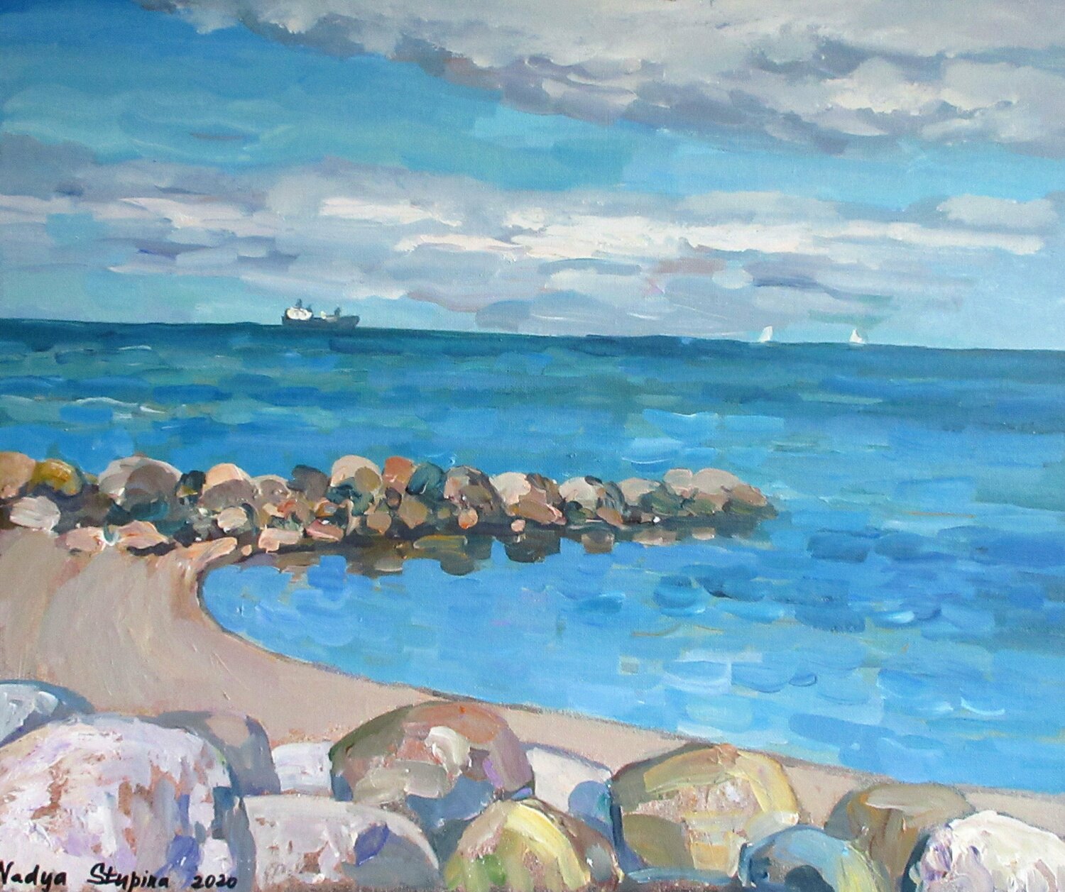 Fredericia . Beach. Nadezda Stupina