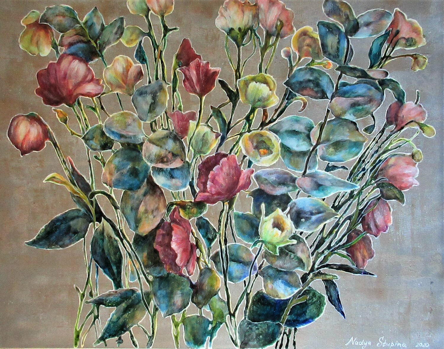 Series on grey background. Poetry. Nadezda Stupina